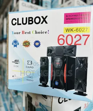 CLUBOX 3.1 Home Theatre Speaker Bluetooth Woofer- Black