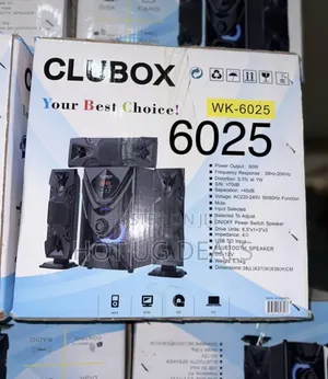 CLUBOX 3.1 Home Theatre Speaker System Bluetooth Woofers