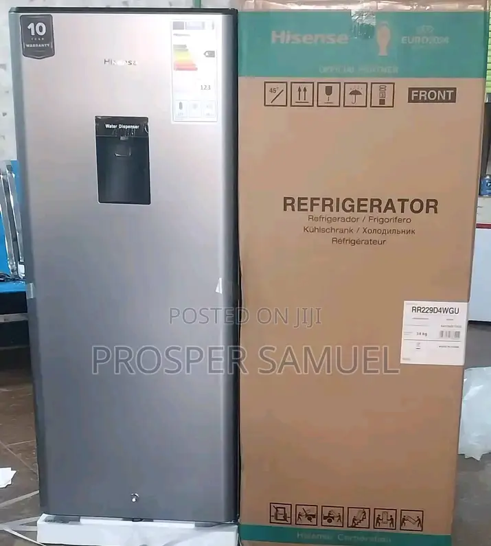 Brand New Hisense 229 Litres Fridge With Dispenser
