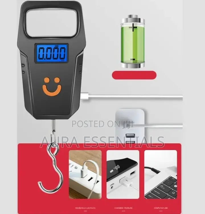 50kg LCD Electronic Digital Scale Pocket Luggage Scale