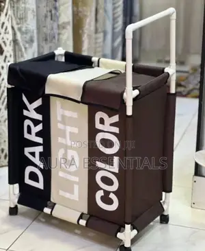 Wheeled Laundry Labeled Basket
