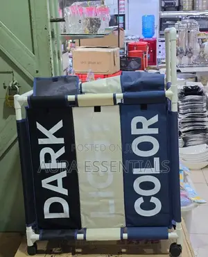 Wheeled Laundry Labeled Basket