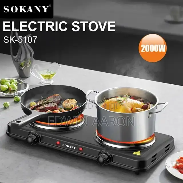 Sokany Electric Double Hotplate