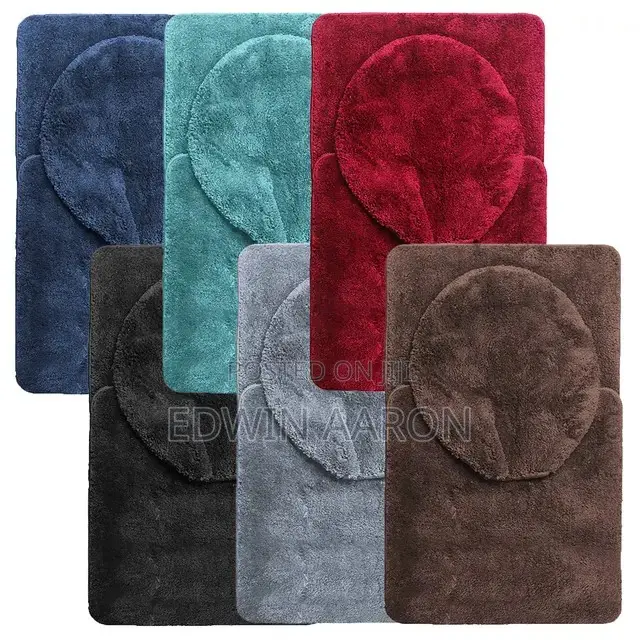 3pcs Set of Bathroom Mats