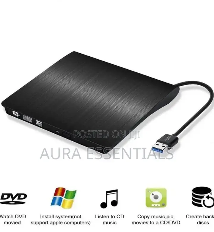 External Dvd Cd Drive Usb 3.0 Burner Writer Drive Player