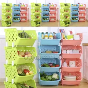 Kitchen Plastic Storage Rack