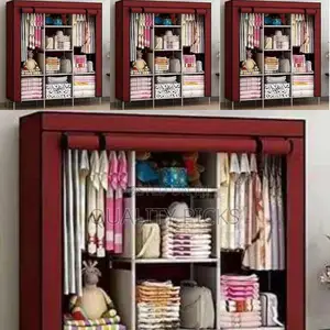 Metallic Pole Portable Wardrobe