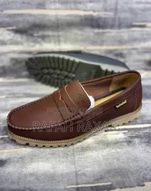 Original Brown Timberland Casual Leather Moccasin Loafers