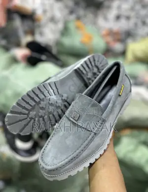 Original Grey Leather Casual Timberland Moccasin Loafers