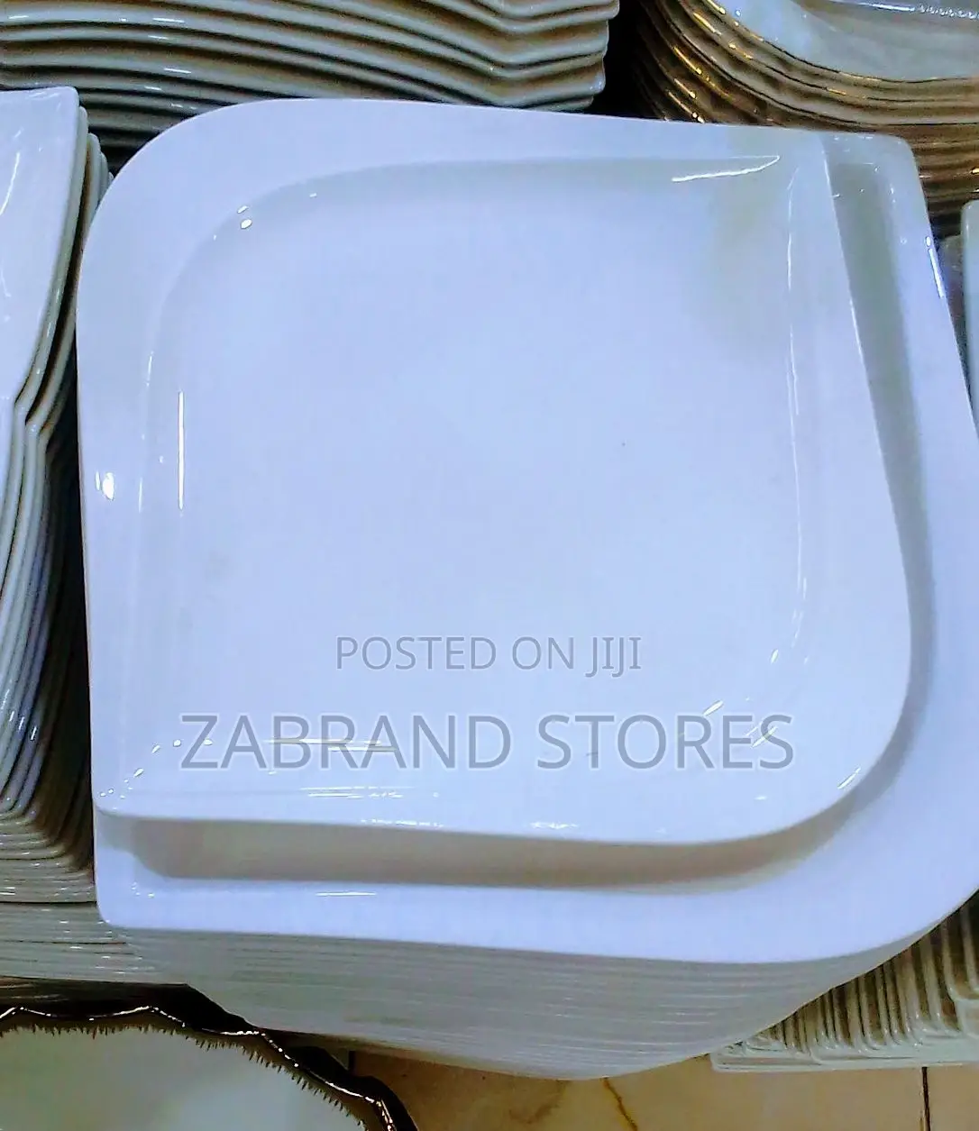 S- Square Dinner Plates 12pcs