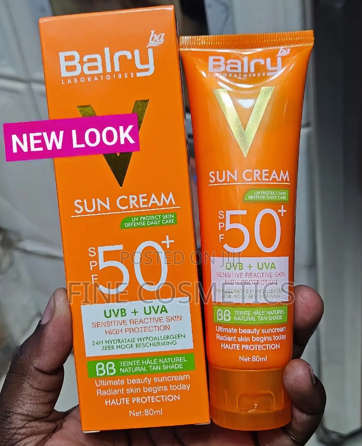 SPF65+ Anti-Shine Sunscreen 24hrs UV Protection Sunblock.