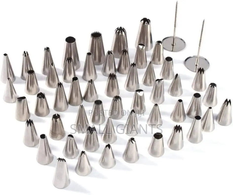 52-Pieces Steel Icing / Cake Decorating Nozzle Tips
