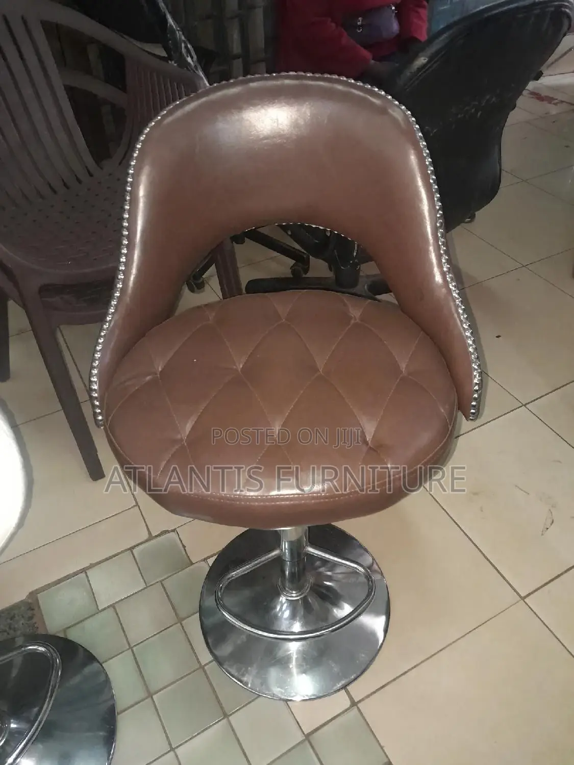 Brown Saloon Stool