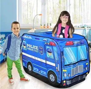 Mini Police Car Tent Play Gym for Toddlers - Blue