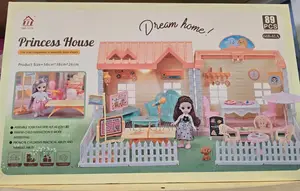 89pcs Children Fun Creative Playhouse Princess Villa Castle
