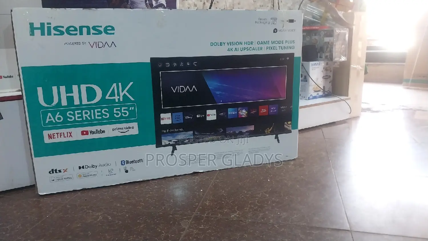Hisense 55 Smart UHD Flat Screen Flameless.