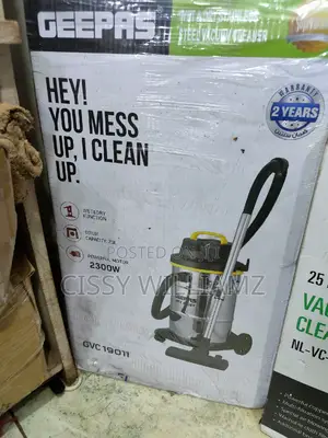 Geepas Wet Dry Vacuum Cleaner/Stainless Steel Vacuum Cleaner