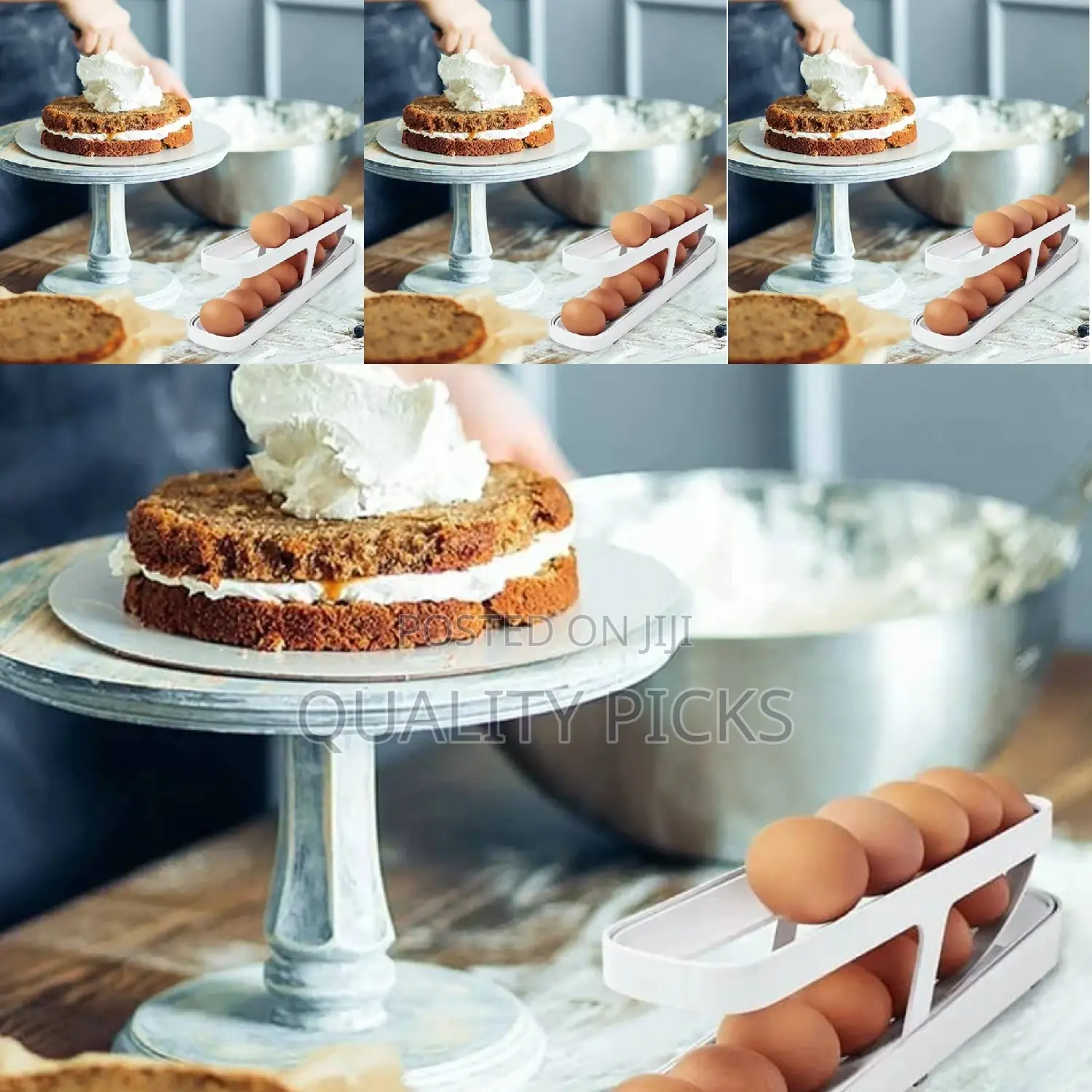 Metallic Cake Baking Stand
