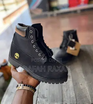 Original Black 6 Inch Waterproof Timberland Leather Boots
