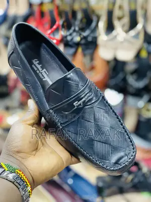 Original Salvatore Ferragamo Leather Flat Sole Moccasin
