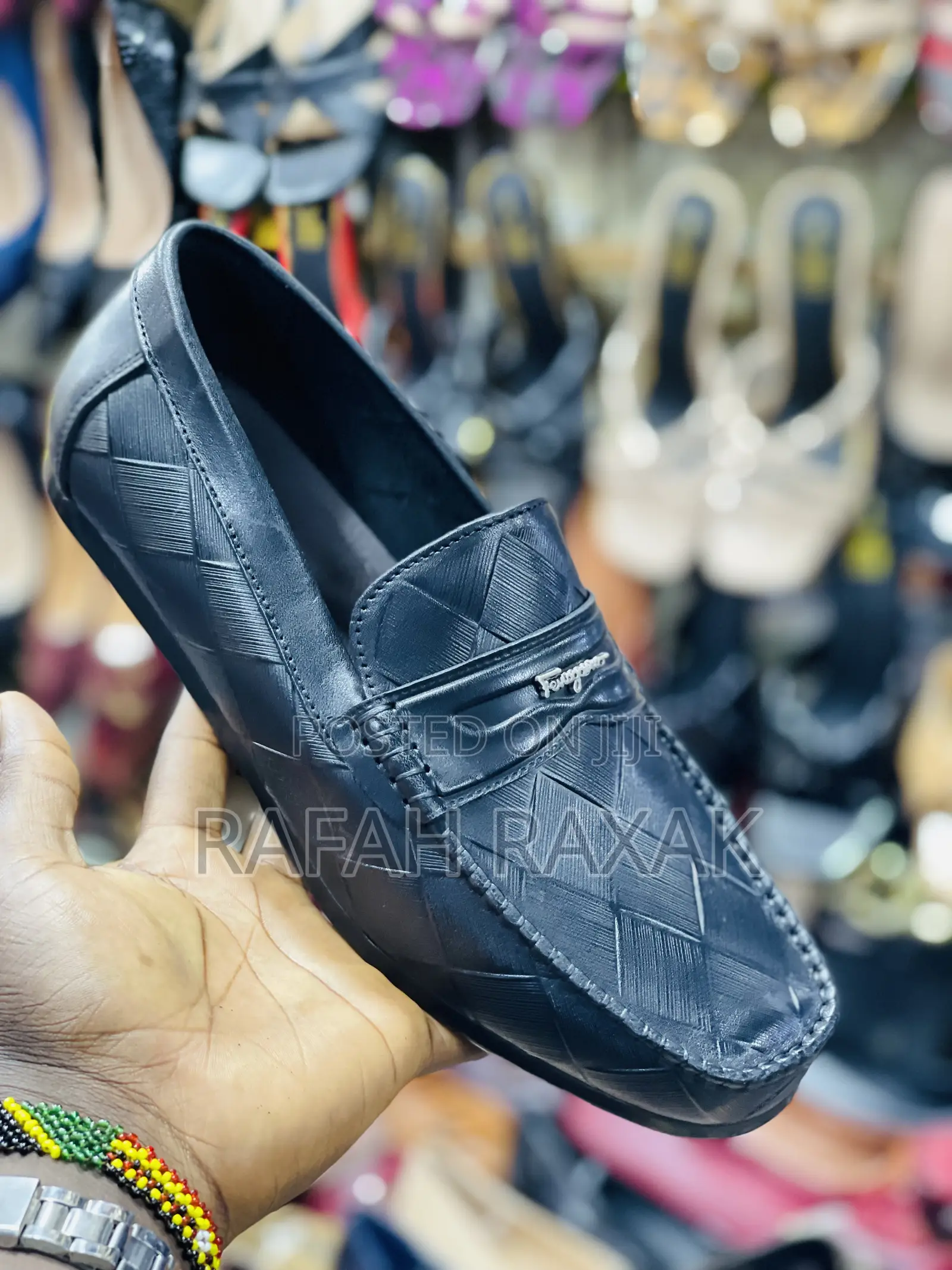 Original Salvatore Ferragamo Leather Flat Sole Moccasin