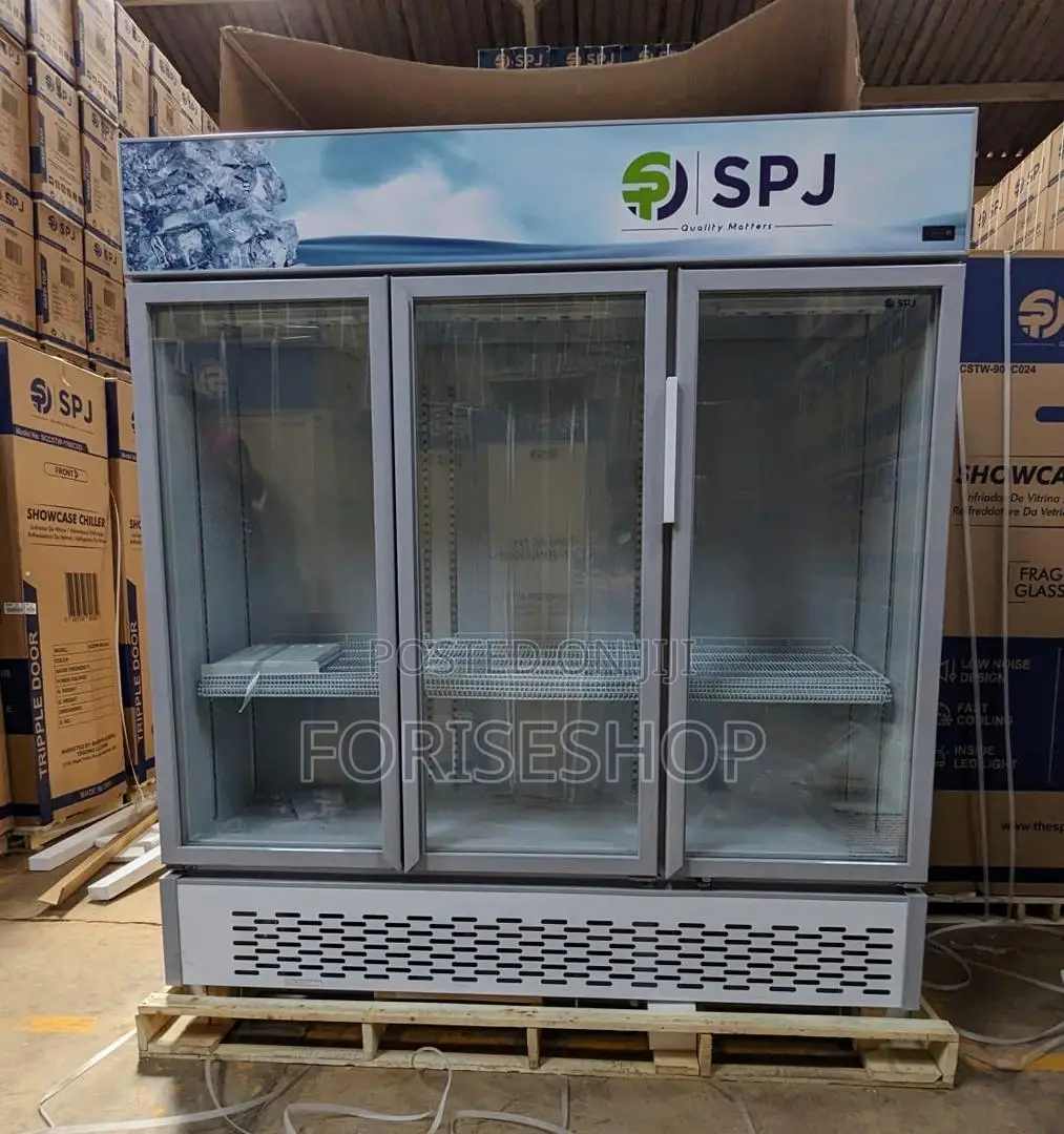 SPJ 1500ltrs 3way Door Chiller Display Refrigerator