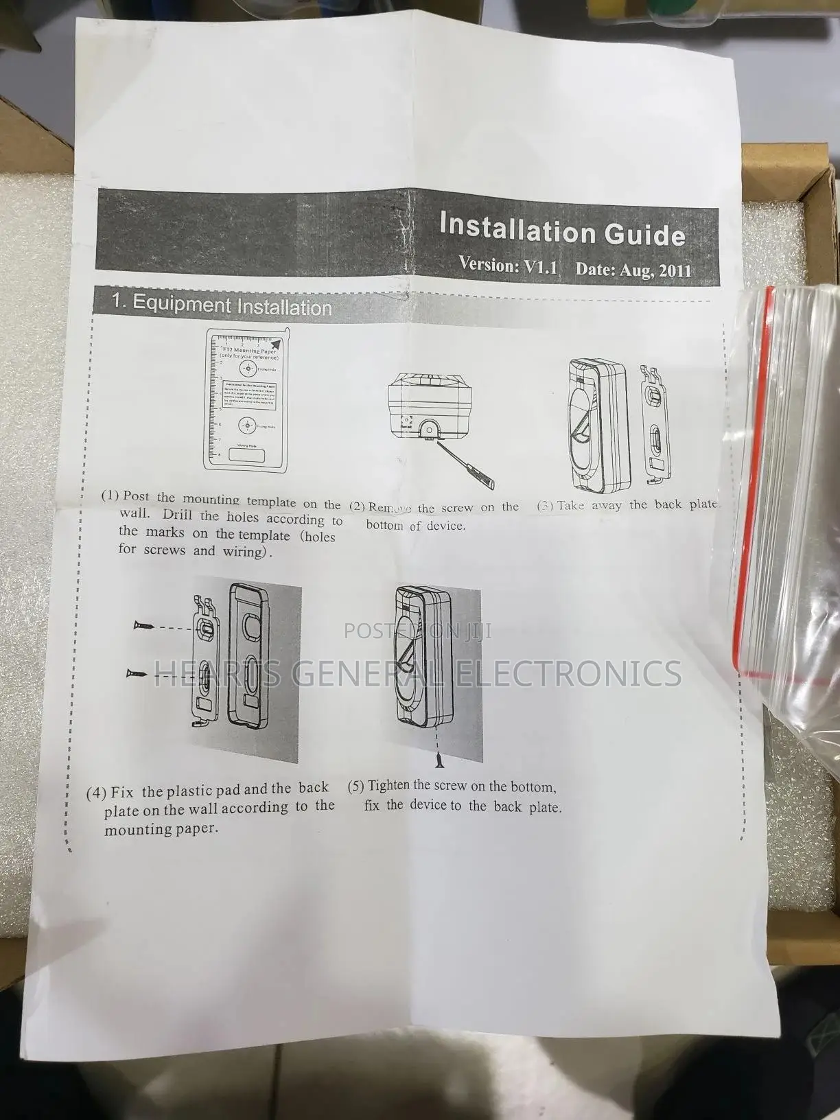 Zkteco Fingerprint Reader ( Slave Fr1200 )