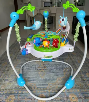 Baby Jumper Trolley With 360° Rotatable Padded Seat