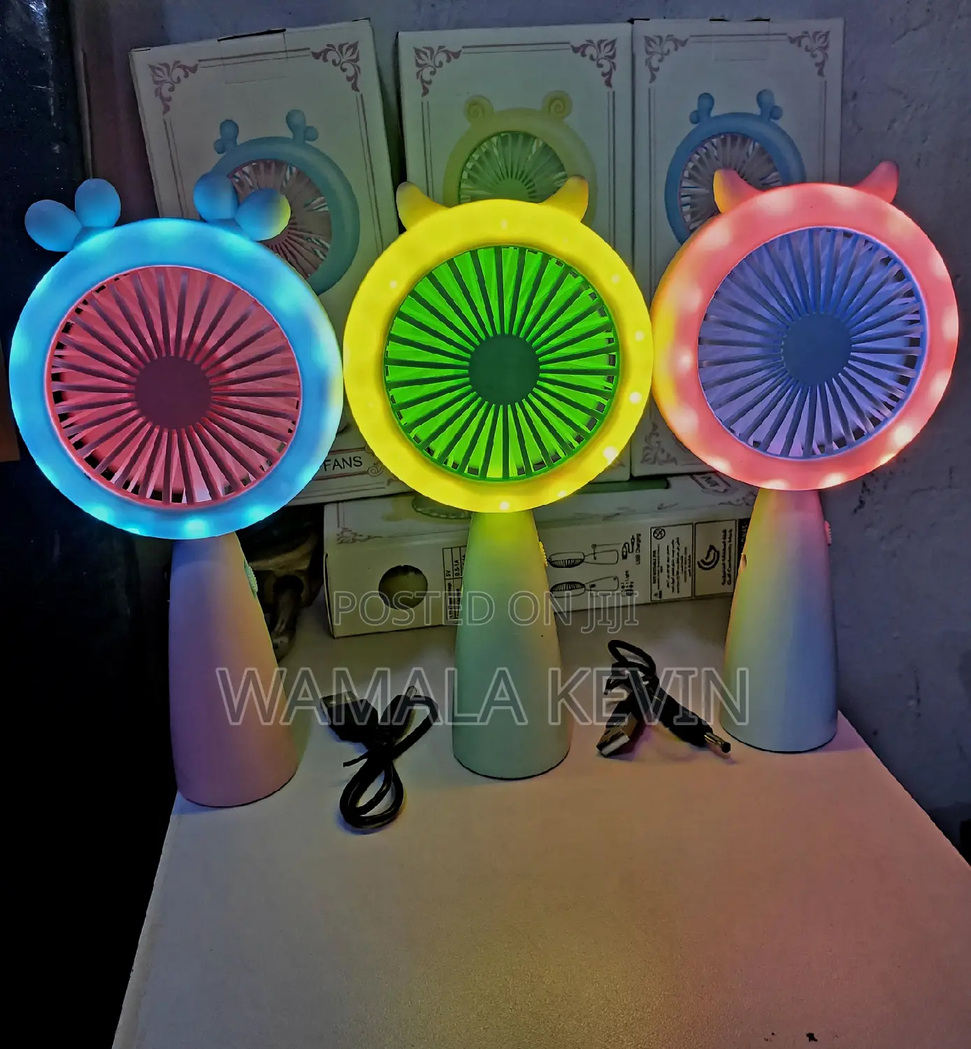 Hand Fan Rechargeable With Light
