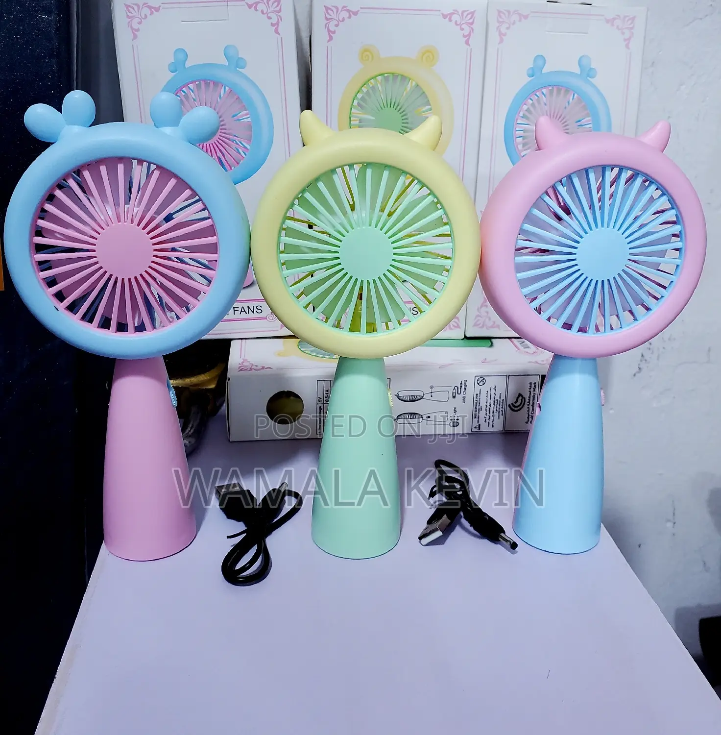 Hand Fan Rechargeable With Light