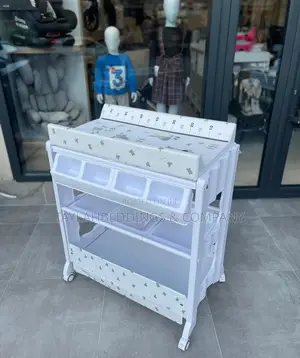 Changing Table and Bath | 7 Decors | Baby Storage Bath-White