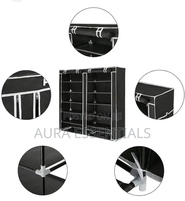 Large Capacity Shoe Rack Dustproof Shoe Cabinet