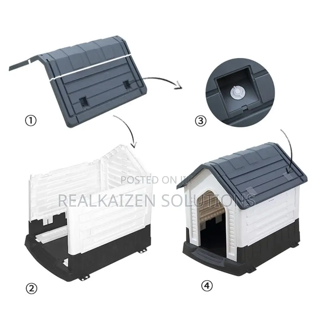 Outdoor Waterproof Plastic Dog Pet House