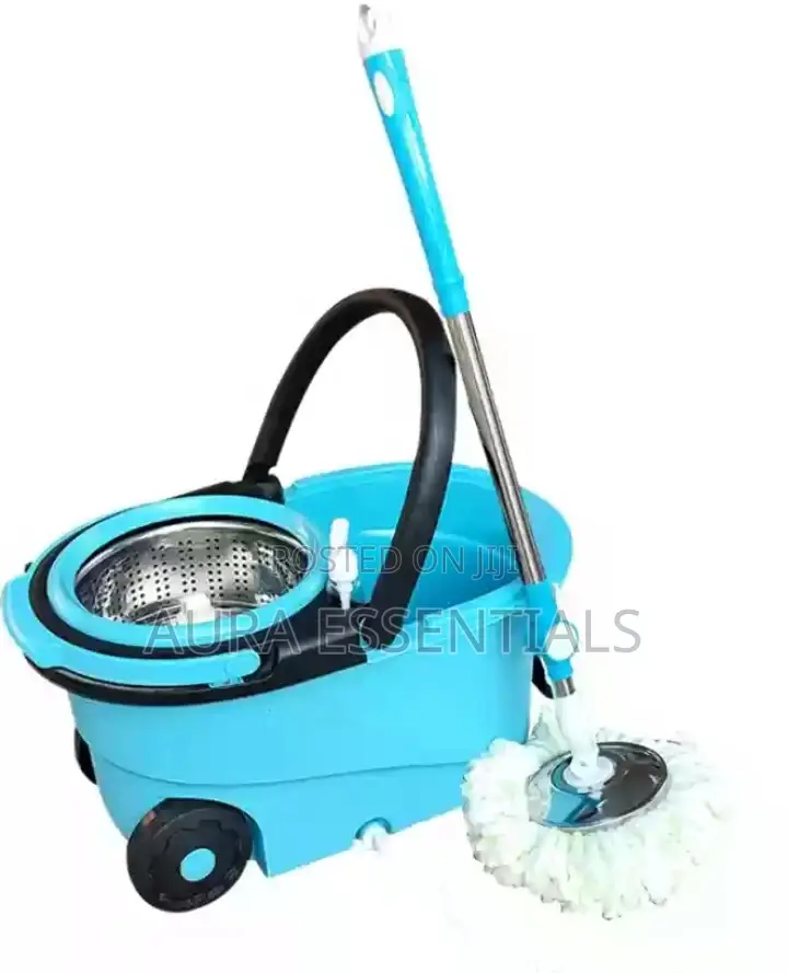 Plastic Microfiber Fabric Floor Cleaning Magic Mop Set