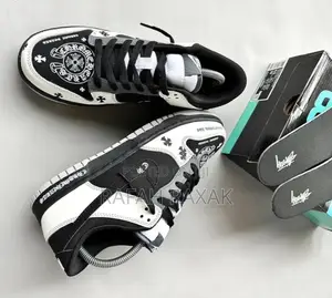 Original Nike Dunk Retro Low Chrome Hearts Custom Sneakers