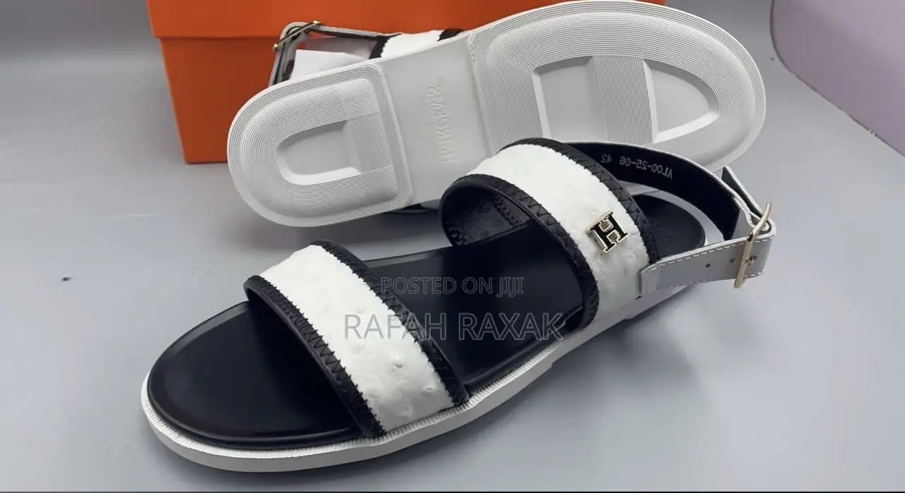 Original Classy Men’S Luxury White Hermes Sandals