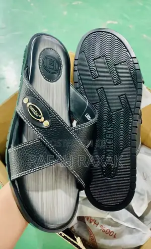 Original Men’S Hermes Cross Leather Sandals