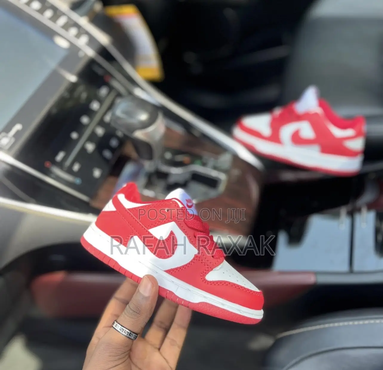 Original Kid’S Nike Dunk Low Red White Sneakers