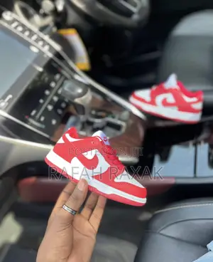 Original Kid’S Nike Dunk Low Red White Sneakers