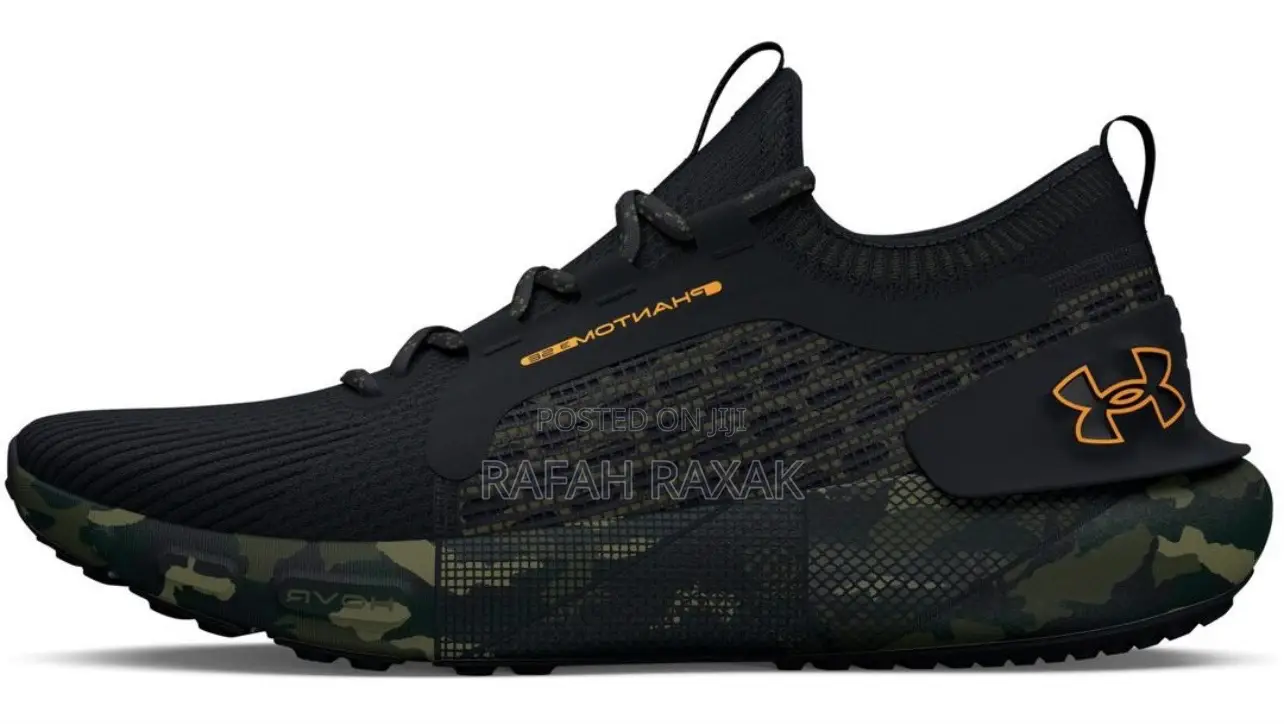 Original Under Armour Hovr Phantom 3 Printed Black Sneaker