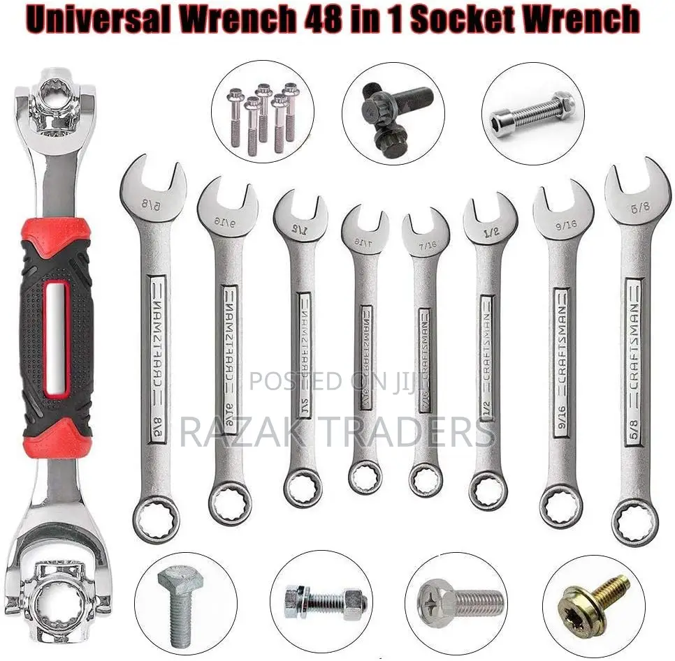 48-in-1 Universal Socket Wrench With 360° Rotating Head