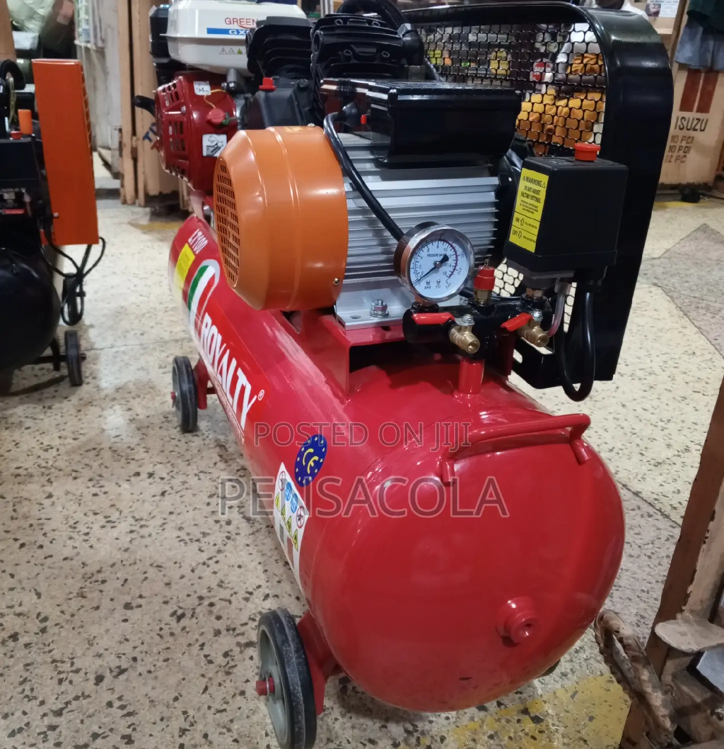 Air Compressor 100 Litres ( Both Fuel and Electric)