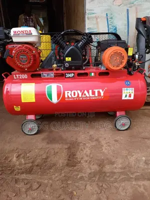 Both Fuel /Electric Compressor 100ltrs