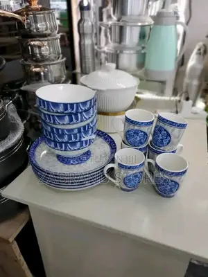 Blue Kitengi Dinner Set
