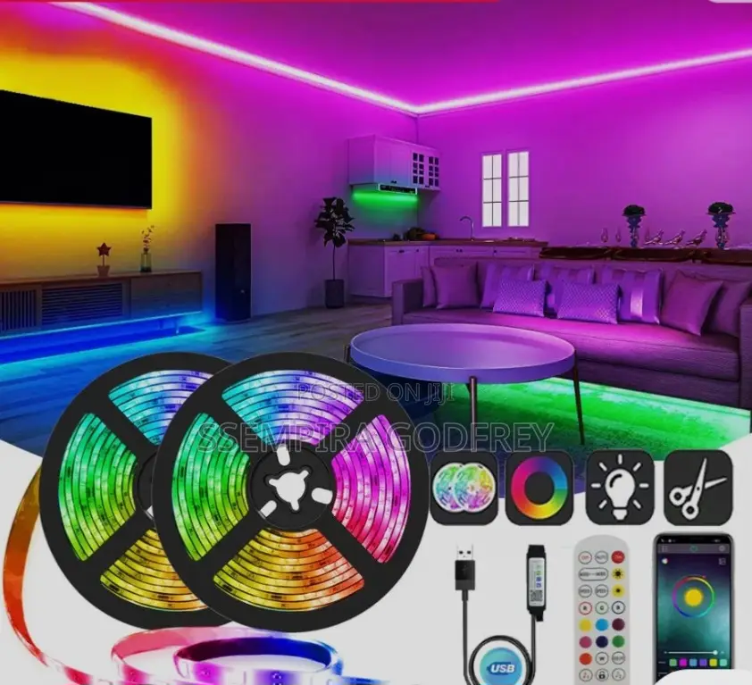 Usb Strip Lights 5050 RGB 16 Colour Effects
