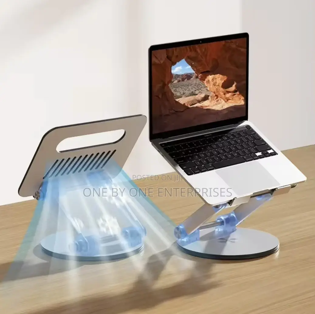 360 Rotating Aluminum Portable Laptop Stand for PC Tablet