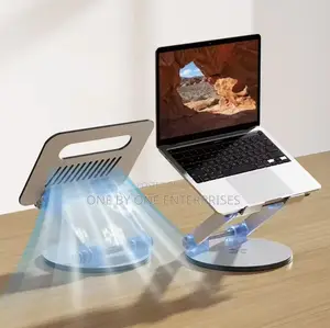 360 Rotating Aluminum Portable Laptop Stand for PC Tablet