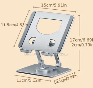 360° Rotation Tablet Stand for iPad, Adjustable Foldable