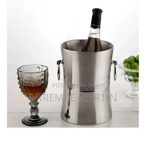 Insulated Stainless Steel Ice Bucket.