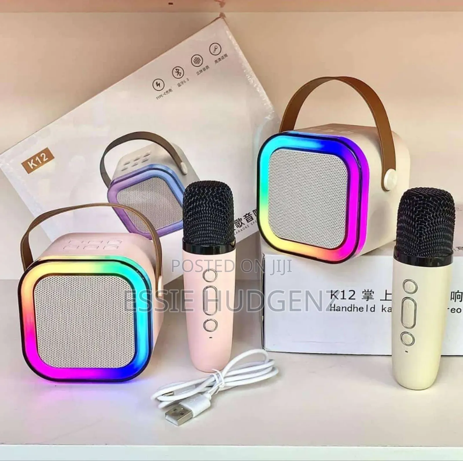 Bluetooth Speaker With Karaoke Microphone